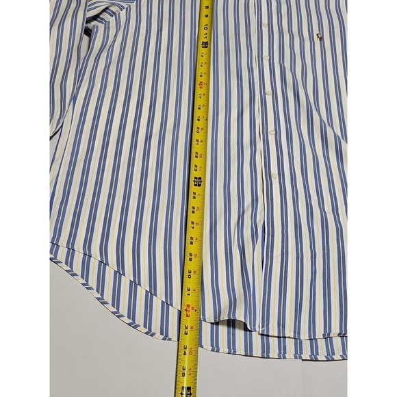 Polo Ralph Lauren Shirt Mens Size 16.5 -35 Stripe Button Down Yarmouth - Picture 6 of 6